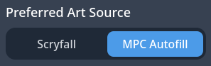 Preferred Art Source Selection MPC Fill